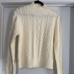 Magnolia Boutique Cream Cable Knit Sweater